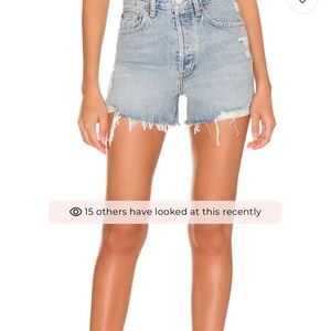 Agolde Women’s Dee  Blue Denim Shorts